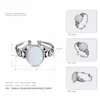 Bandringar 925 Silver för kvinnor/fest/ringar Bohemian Opal Romantic Trendy Justerbar Woman Ring Fashion Jewelry 2023