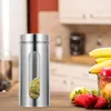 Storage Bottles Tea Jar Tin Container Kitchen Canister Steel Stainless Metal Containersflour Coffee Sugar Cookieairtight Bean Can Leaf