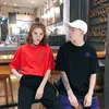 T-shirts pour hommes 2023 Été T-shirt à manches courtes Mode coréenne Hong Kong Style Art Student Top Polyvalent Slim Tshirt Couples Robe