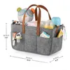 Bebek Bags Bebek Organizatör Taşınabilir Tutucu Çanta 33*23*18cm Değiştirme için Masa Arabası Doğdu Caddy Nızlı Doğum Anahtarı Kreş Depolama Bin 220125 DROP DEL DHTKX