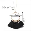 Chokers Long Tassel Necklace For Women Vintage Brand Wholesale Boho Bohemian Ethnic Fashion Jewelry Drop Delivery Necklaces Pendants Otfay