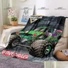 Filtar Classic Monster Jam Pattern Filt Truck Warm Flanell Thin Portable Home Travel Office Lunch Break Drop Delivery Garden Tex DHSVV