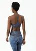 Women's Tanks Y-line Sports Bra Skinny Straps Stylish Back Underwear Tie-dye Yoga Fitness