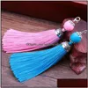 Key Rings Reflective Tassel Keychain Holder Chain Keyring Charm For Bag Pendant Trim Chains Jewelry Decor Drop Delivery Ot4Lu Dhzyq