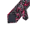 Bow Ties SN-1684 Bloembloemset Silk Jacquard Mens stropdier Gravata Hanky ​​manchetknopen Pocket zakdoek herenhals voor bruiloft