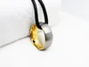 Обручальные кольца 8 мм ширина золотой цвет заявления вольфрамовые ленты de anillos для мужчин серебро за пределами матового готового комфорта 5-141