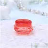 Bottiglie di stoccaggio Barattoli 3G / 5G Plastica a forma di diamante Contenitori cosmetici per la cura della pelle Bottiglia di lozione Fiala Crema per il viso Campione Vaso Nail Art Dh4I0