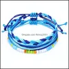 Заклинание браслеты из бисера Beader String Boho Braided Bracelet Set Регулируемые водонепроницаемые пляжные украшения для женщин -подростков Q556FZ Drop Delivery Dhdnn