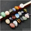 Stein poliert lose Chakra natürliche Perle Palm Reiki Heilung Quarz Mineralkristalle getrommelt Edelsteine Handstück Home Dekoration Acc Dhebi