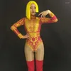 Стадия носить сексуальную моду Beyonce Diamonds Sparkling Crystalls Bodysuit праздновать ночной клуб Singer Performance Costume2519