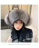 Boinas lei feng hat super grande e resistente a frio pêlo inteiro 2023 fxfurs moda para homens mulheres unissex adultos