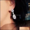 Boucles d'oreilles de cr￩ateur de chandelier classiques de Chandelier Classic Big Water avec des bijoux longs Bridal Bridal pour les mari￩es G Otvxh