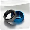 Bandringe 8mm Sandstrahl Hochzeit für Männer Frauen Edelstahl Schwarz Blau Gold Verlobungsversprechen Ring Modeschmuck Zubehör D Otyzw