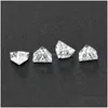 Altro 1Ct D Colore Vvs1 Moissanite geometrica Pietre sciolte Forma di mezzaluna Lab Gemstone Pass Diamond Per gioielli fai da tealtro Altroaltro D Dhdh6