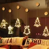 Dizeler Noel Işıkları Tatil Pencere Dekor Led Sucker Xmas Garland Ev Lambaları