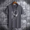 Męskie koszule 2023 Zestaw słuchawkowy Bawełna męska koszula Hip-hop T-shirt O-Neck Summer Male Causal Tshirts moda luźne koszulki