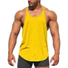 قمم دبابة الرجال Prowow 2023 Summer Fitness Men Muscleless Ulctives Tanktop تمرينات مفروش