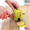 Fruitgroentegereedschap Plastic aardappel Slijpliceer Tomaten Knipper Shredders Onien Lemon Cutting Holder keukengadgets kookdruppel delive dh7xv