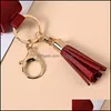 Keychains lanyards Creative Hand Sanitizer PU Beschermende lederen Case Keychain Desinfecterende gezondheid Tassel hanger navulbare bottl ot6ql