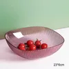 Plates 1Pcs Fruit Tray Multipurpose Large Capacity Container Snack Receptacle Salad Bowl Japanese Style For Household