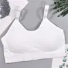 Camisoles tankar Fashion Lady No Steel Ring Skruvtråd rygglös med bröstkudde Bra underkläder sexiga kvinnor korsett tank top grossist