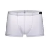 Underpants Summer Ice Silk Boxers Men Underwear Seamless Transparent Low Waist Boxershort Ultra Thin Sheer Breathable Pantie Underpant