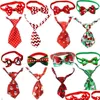 Abbigliamento per cani Natale Cravatte per animali domestici Cravatte annuali Set regolabile fatto a mano Accessori per festival Forniture Consegna a domicilio Giardino domestico Dh2Xt