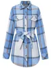 Blusas femininas 2023 Autumn Winter Flannel camisa xadrez de algodão casual vintage retro manga longa fêmea blusas tops