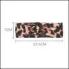 Fasce Leopard Print Designer Fascia per capelli Turbante per donna Stretch Twisted Knot Sport Yoga Wrap Head Bands Sciarpa Accessori per capelli Dr Otmhy