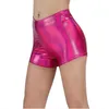 Kvinnors shorts plus size mode sommar låg midja damer bodycon byxor glitter pol dans klubbkläder sexig laserfärg strand slitage