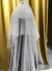 Headpieces Wedding Dress With Certificate Long Micro-flashing Thin Beads Diamond Headwear Double-layer Trailing Retro Super Fairy