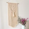 Tapestries Wall Hanging Tapestry With Tassels Hand Woven Nordic Style For Living Room Bedroom House Art Decor Boho DecorationTapestries