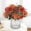 Decoratieve bloemen 30 cm kunstmatige pioenrozen nep zijden bulk voor huistafel rangschikken decor bruiloft bruid boeket decoratie middelpunt