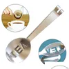 Coffee Tea Tools Reusable Stainless Steel Bag Tongs Teabag Squeezer Strainer Holder Grip Metal Spoon Mini Sugar Clip Leaf Drop Del Dhov2