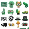 Schoen Onderdelen Accessoires Voetbal Croc Charms Sport Jibitz Charm Decoratie Gesp Klomp Pins Drop Delivery Schoenen Dhkx4