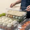 Storage Bottles Fridge Container Stackable Pantry Organizer Boxes With Lids Transparent Food Refrigerator Bin Accessories