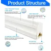 Tube Lamp T5 6W Bulb Ampoule PVC Plastic Fluorescent Integrated Warm White Light For Home Kitchen Wardrobe