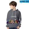 Capuz de moletom masculino Undertale Sweatshirts Child/meninos/meninas 3D Imprimir moda com capuz Casual Casual Capuz para crianças roupas de outono