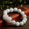 Bracelets de charme Jade natural Brave Bracelet Homens e mulheres amantes