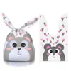 Rabbit Ear Bags Cookies Candy Gift Plastic Bags Happy Easter Baking Packaging for Biscuits Snack Party Supplies FY2911 tt0119