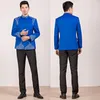 Men's Suits 2023 Arrival Slim Embroidery Chinese Tunic Suit Men Set With Pants Mens Wedding Groom Formal Dress Pant