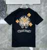 Nieuwe stijl Heren Klassiek t-shirt Hart Mode Ch Balck Hoge kwaliteit Merk Letter Sanskriet Kruispatroon Trui T-shirts Ontwerpers Chromes Trui