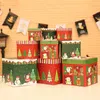 Gift Wrap Christmas Box med Ribbon Rectangle Collapsible Magnetic Lock för bröllop Alla hjärtans dagsförpackningar