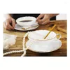 Cups Saucers Coffee & Ceramic Coffeeware Set Elegant British Style Mug Milk Tea Drinkware White Porcelain Of 2023