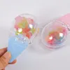 ギフトラップ8PCSかわいいプラスチックアイスクリームシェイプキャンディボックスキッズバースデーベビーシャワーバプテスマパーティーウェディングスイーツケースデコレーション