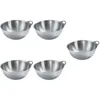 Schüsseln 5x Küche Täglicher Gebrauch Haushalt Edelstahl Rührschüssel Für Salat Obst