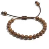 Bracciali Bracciale con perline di legno per uomo Meditazione buddista tibetana Mala Preghiera Perline elastiche