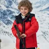 Manteau en duvet pour enfants Veste d'hiver Vêtements pour bébés Vêtements d'extérieur pour garçons Automne Enfants Vêtements d'extérieur à capuche Vêtements pour filles Épaissir garder au chaud Robe décontractée de Noël Protection contre le froid