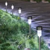 2 pièces lampes de jardin solaires lanterne électrique extérieure éclairage de décoration d'arrière-cour pour voie cour pelouse lampadaire étanche