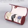 Uhrenboxen Vitrine Armreif Geschenk PU-Leder Mini Schmuck Aufbewahrung Mode Rolle Armband 3 Gitter Halter Box Organizer tragbar